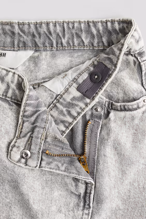 Джинсовая юбка с завязкой