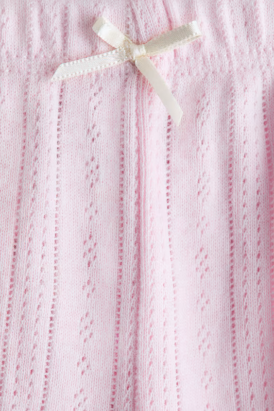 Брюки пижамные из кружевного плетения