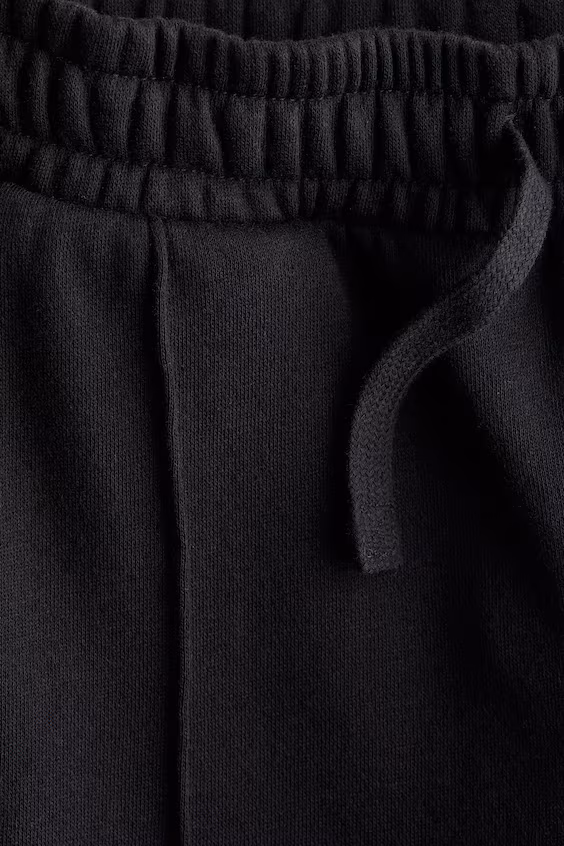 Прямые брюки-джоггеры из хлопкового мольтона