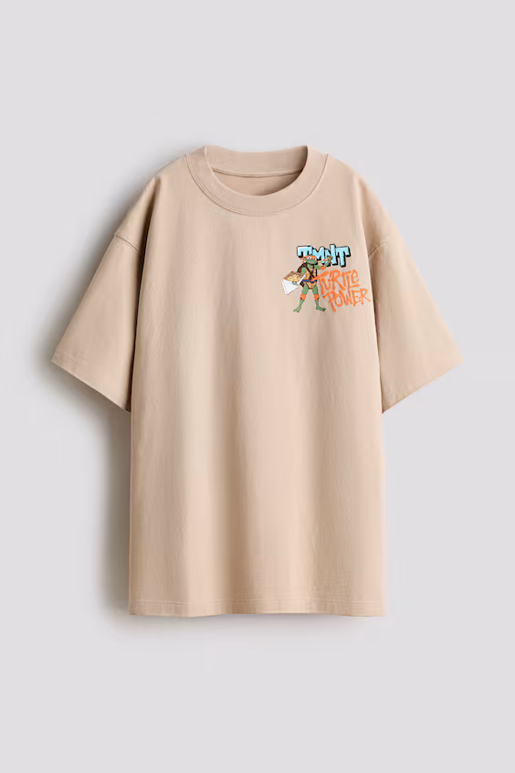 Футболка из хлопка с принтом