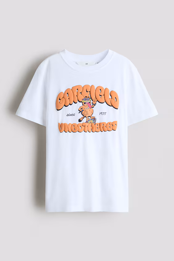 Футболка из хлопка с принтом