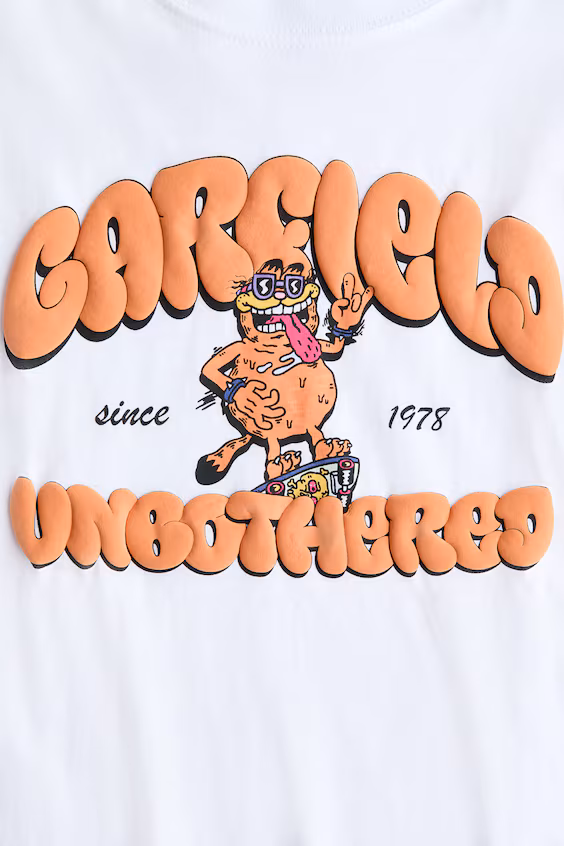 Футболка из хлопка с принтом