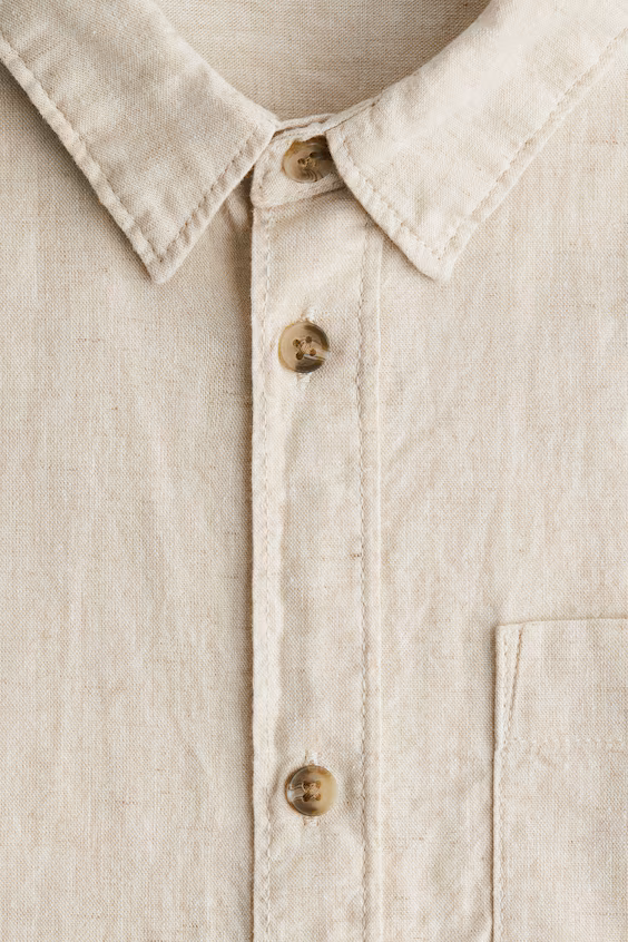 Рубашка из льняной смеси