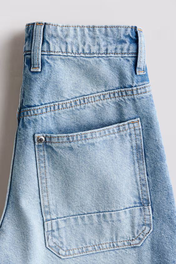 Джинсовые шорты baggy fit