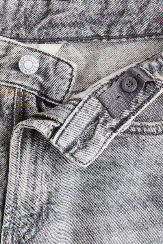 Шорты из джинсовой ткани свободного кроя