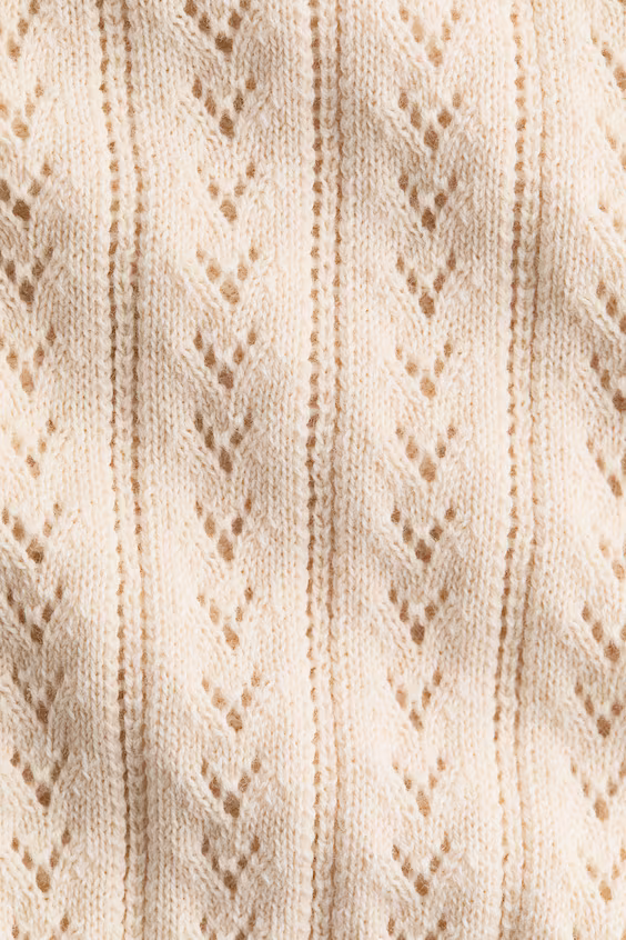 Кардиган из хлопковой пунточной вязки