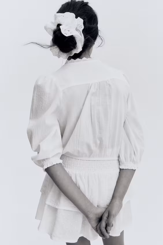 Юбка с оборками и смокингом