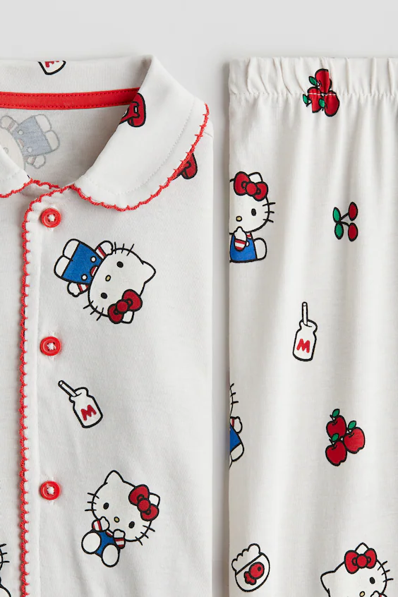 Пижама в хлопковом цветочном принте