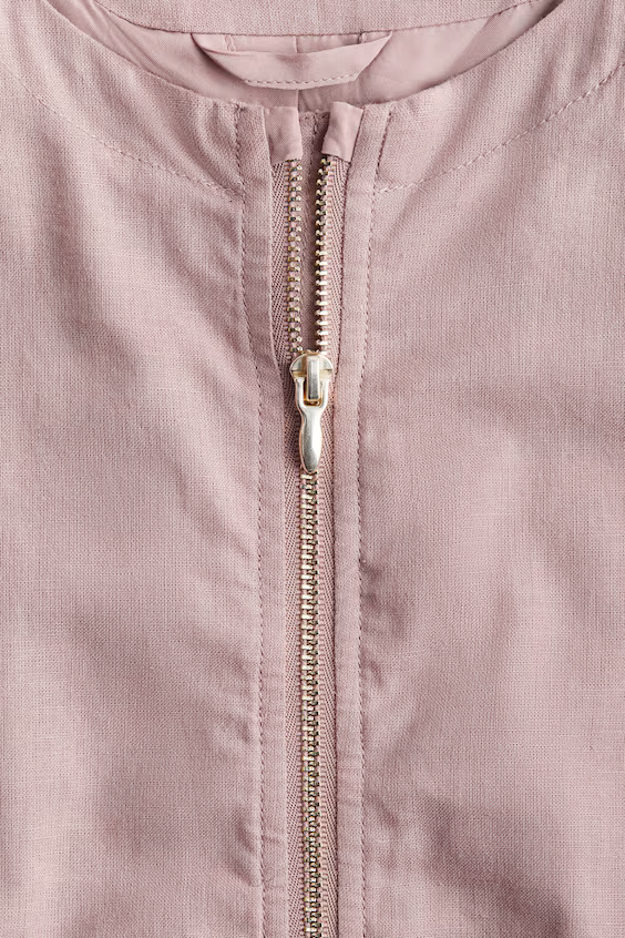 Пальто из смеси льна