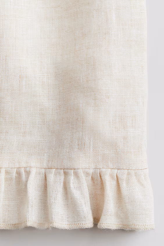 Шорты из льна с оборками