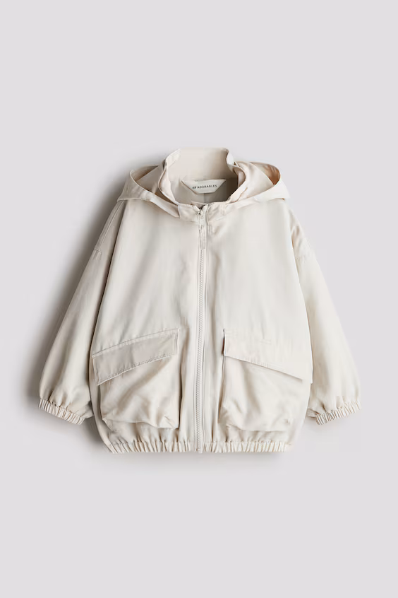 Оверсайз куртка-ветровка из смесового льна