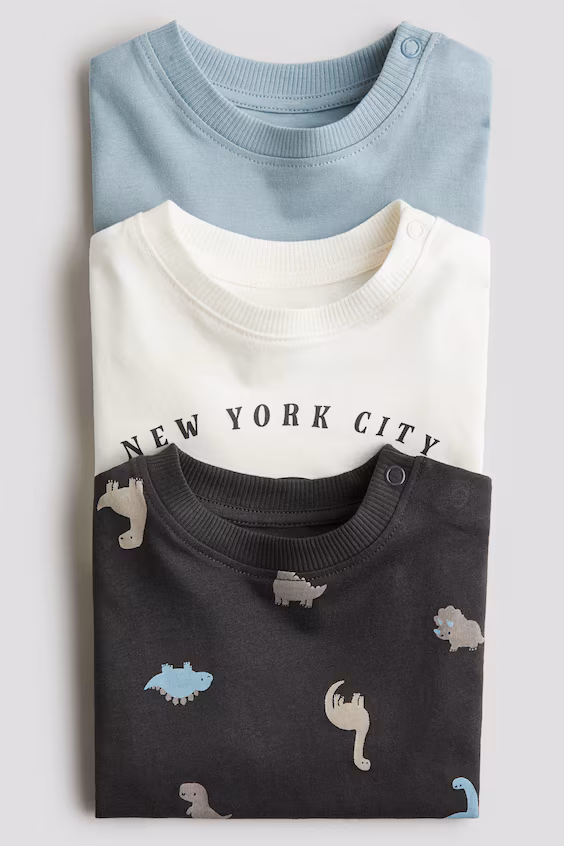 Набор из 3 свитшотов из хлопка