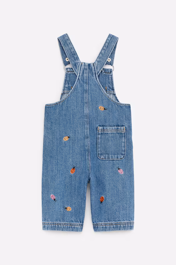 Вышитый джинсовый комбинезон