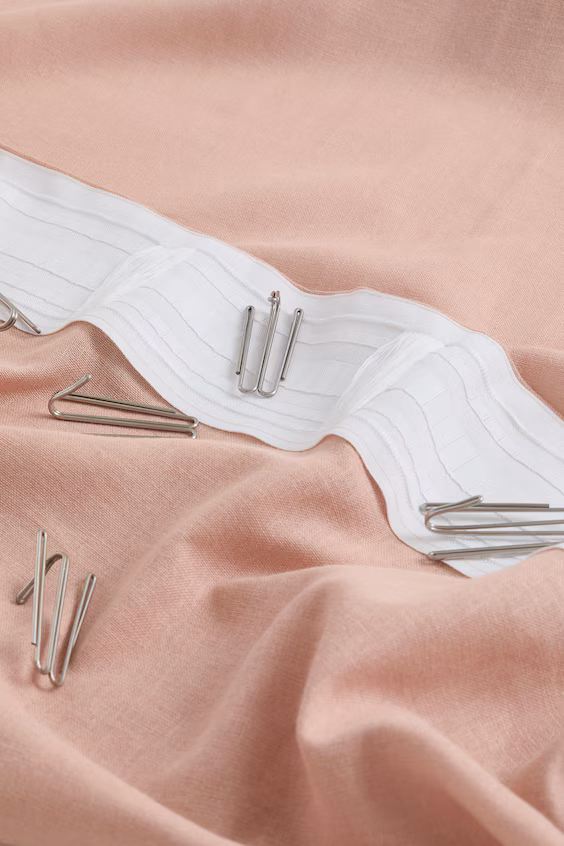 Набор из 2 занавесок из смеси льна