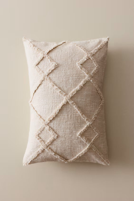 Покрывало подушки из хлопка с тьюфтингом