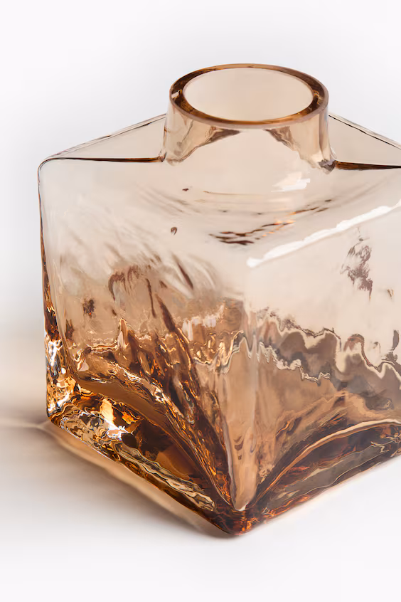 Склянка одиночная в стилі скло з текстурою