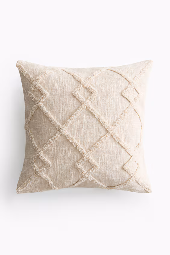 Чехол для декоративной подушки из пушистого хлопка