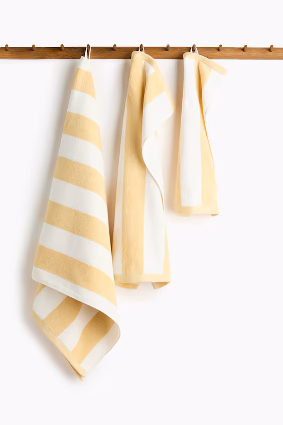 Гостевое полотенце в полоску из турецкого хлопка