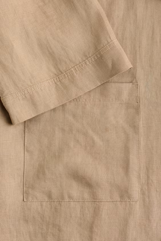 Халат из мятого льна