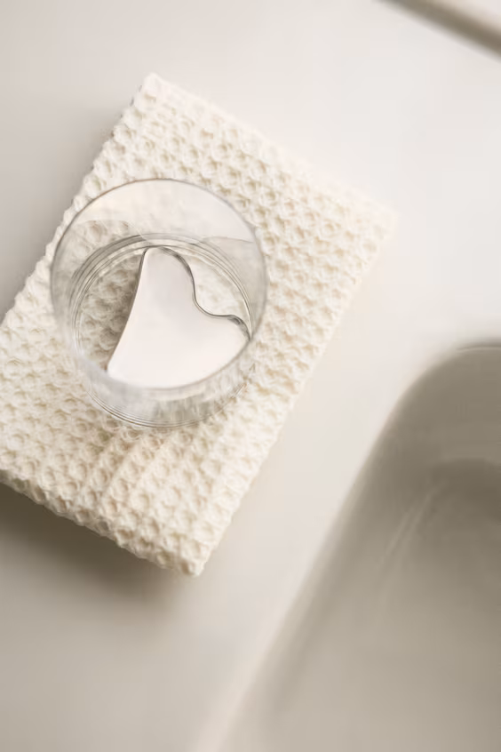 Полотенце для гостей в ячеистом дизайне