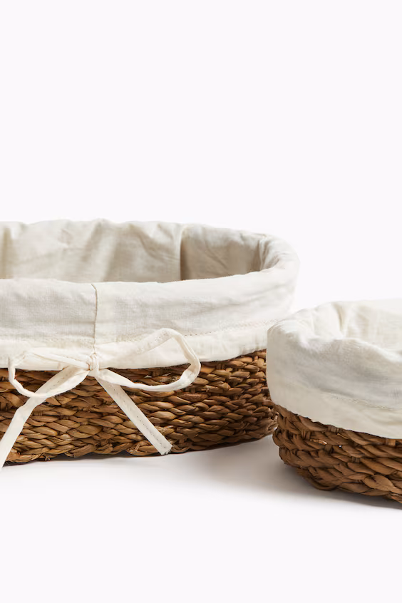 Набор из 2 корзин для хлеба из морской травы