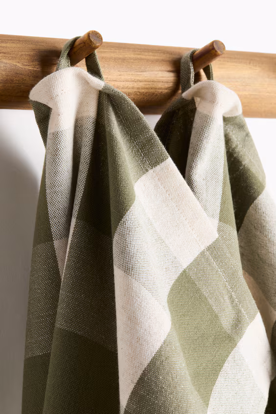 Набор из 2 кухонных полотенец из смесового льна