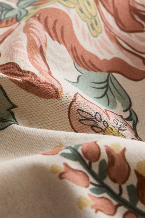 Чехол для подушки из хлопка с узором