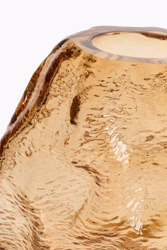 Маленькая ваза из текстурированного стекла