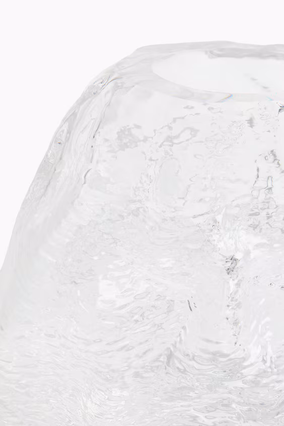 Маленькая ваза из текстурированного стекла