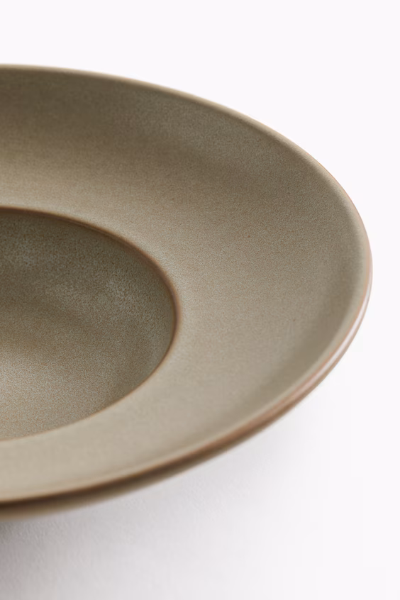 Набор из 2 маленьких глубоких тарелок с реактивной глазурью