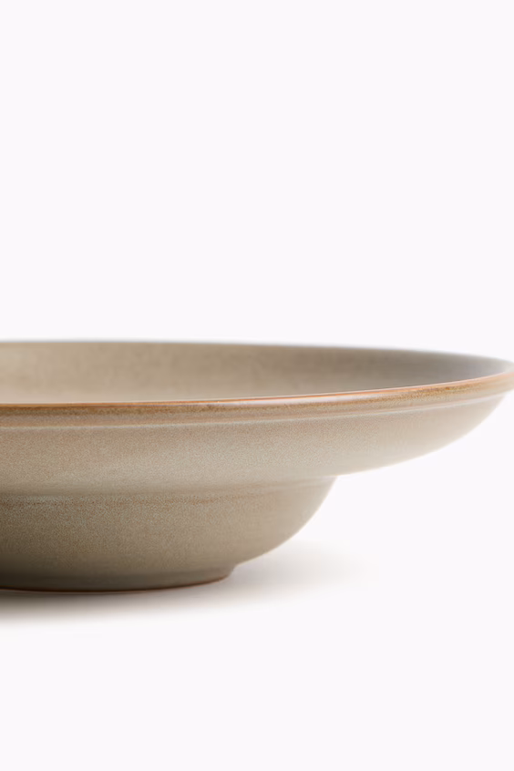 Набор из 2 маленьких глубоких тарелок с реактивной глазурью