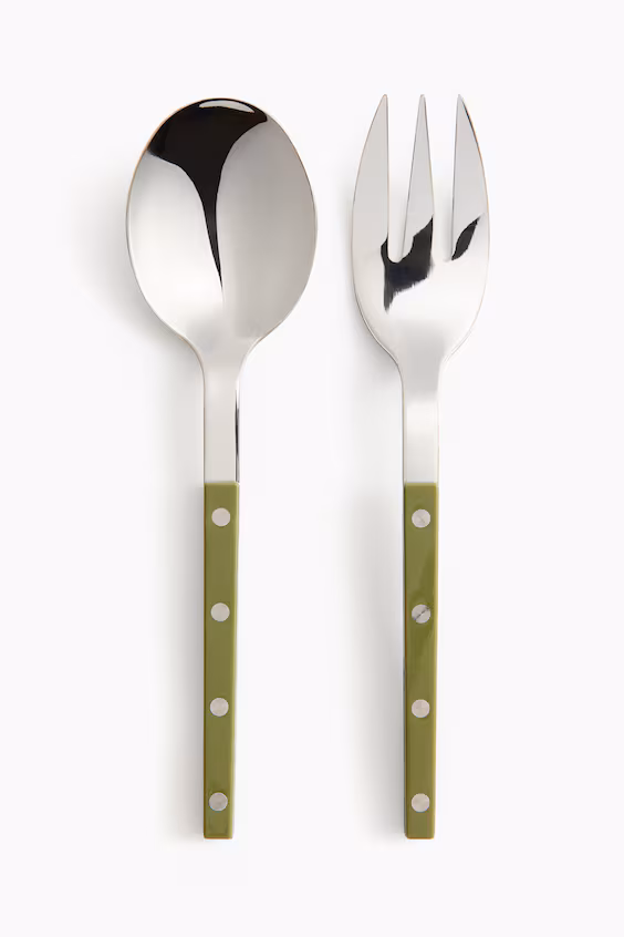 Сервировочный набор для салата из нержавеющей стали