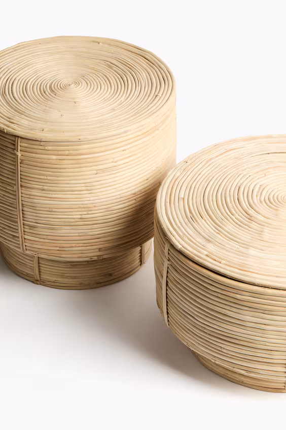 Корзина для хранения из ротанга