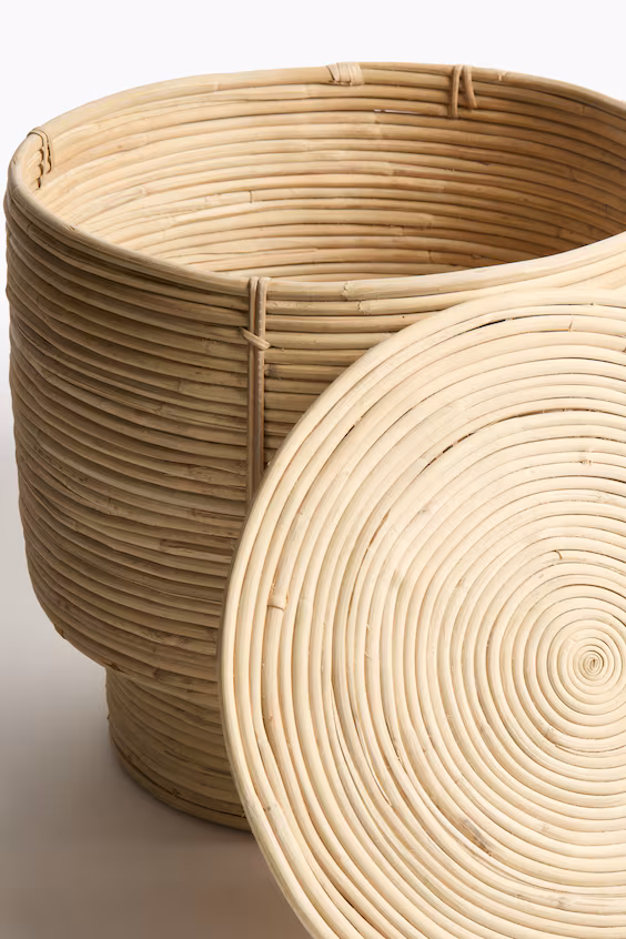 Корзина для хранения из ротанга