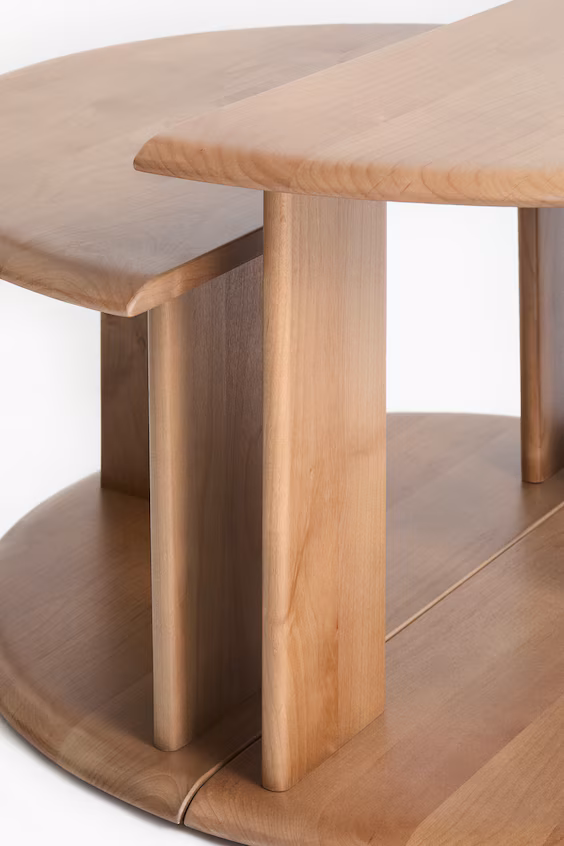 Набор из 2 журнальных столов из дерева