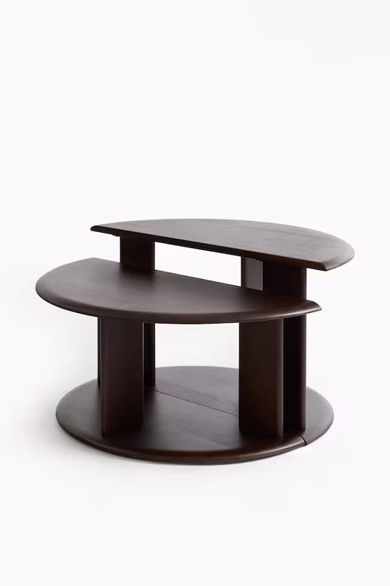 Набор из 2 журнальных столов из дерева