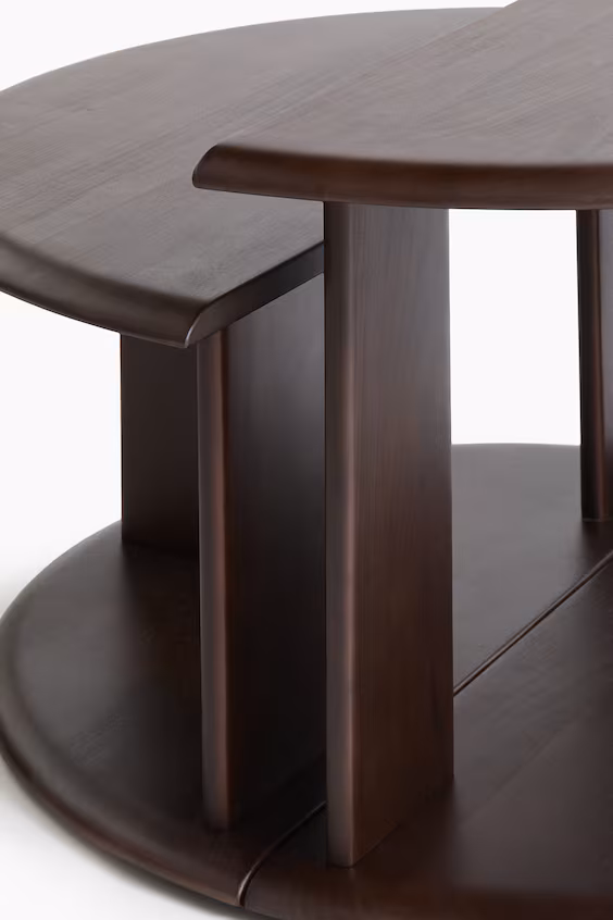 Набор из 2 журнальных столов из дерева