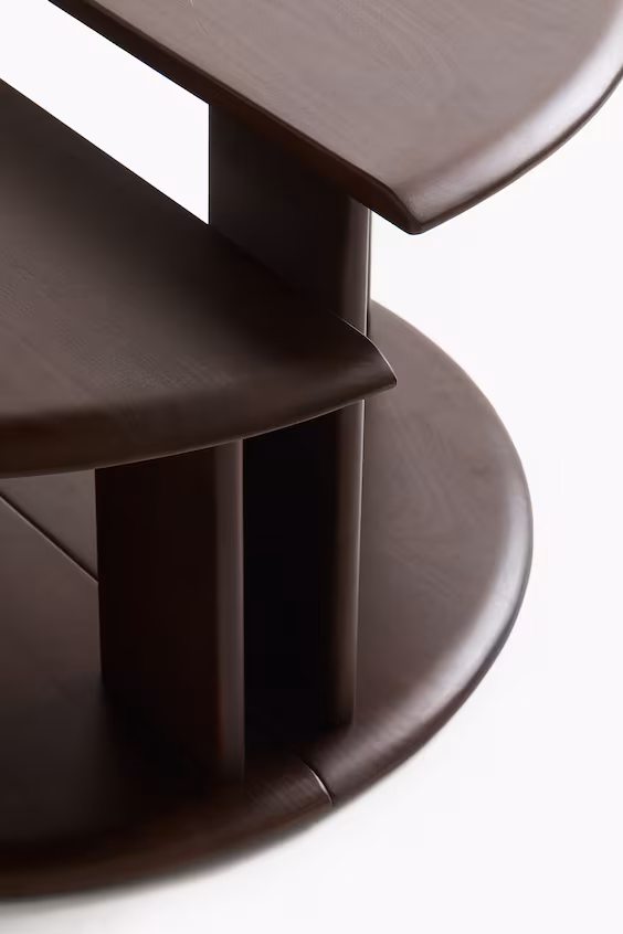 Набор из 2 журнальных столов из дерева