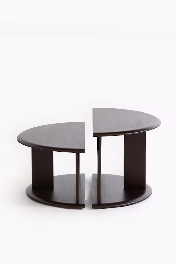 Набор из 2 журнальных столов из дерева