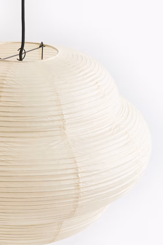 Подвесной светильник из рисовой бумаги