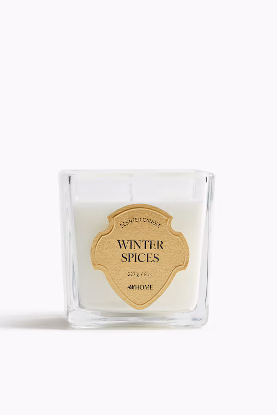 Ароматическая свеча в стеклянном контейнере