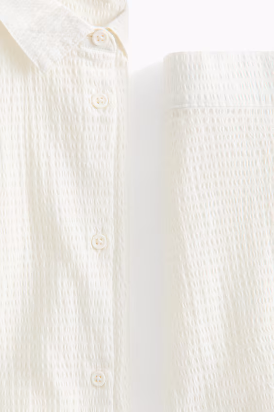 Пижама из мятого хлопкового материала