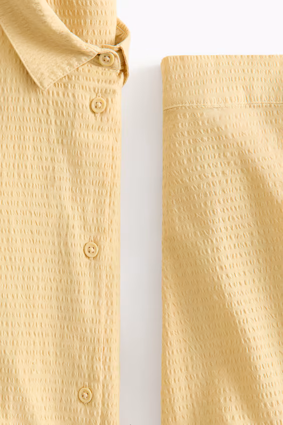 Пижама из мятого хлопкового материала