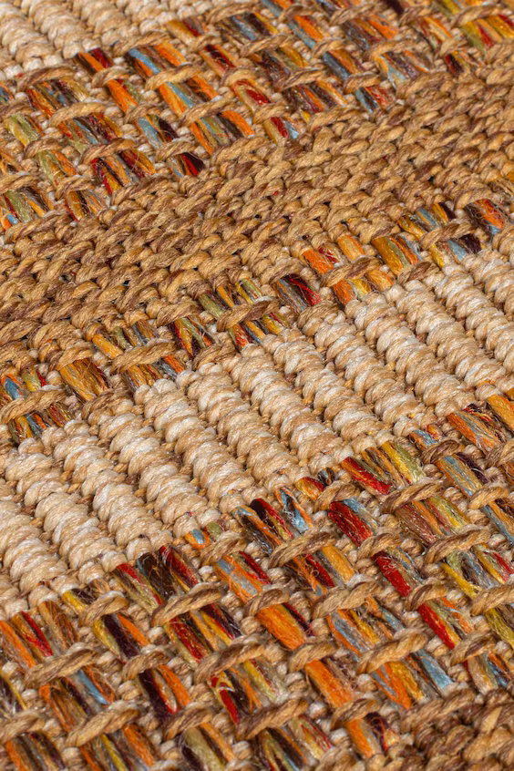 Ковер layla border jute look для внутренних и наружных помещений