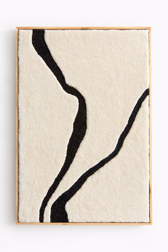 Большое настенное украшение из плюшевой шерсти