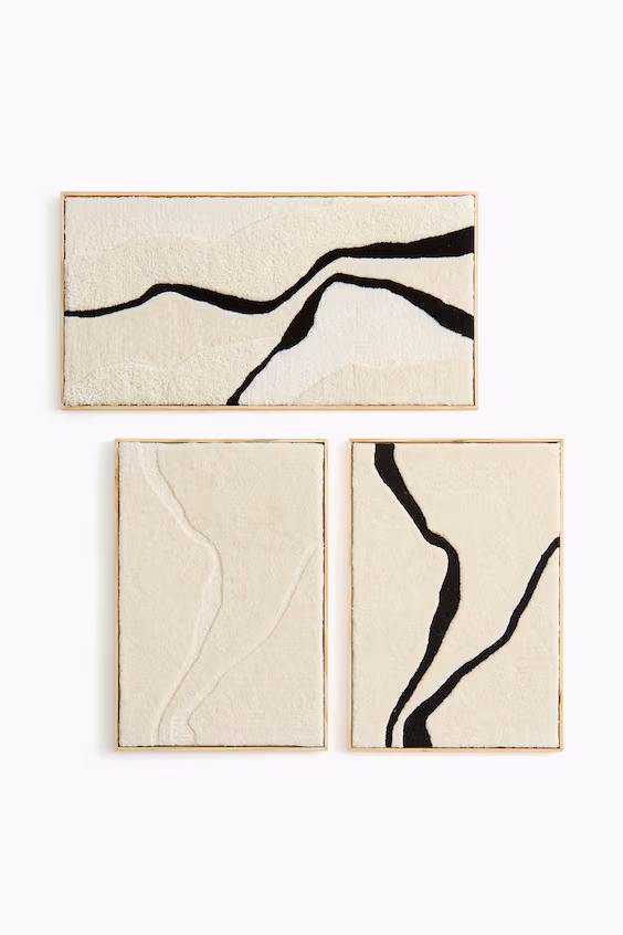 Большое настенное украшение из плюшевой шерсти