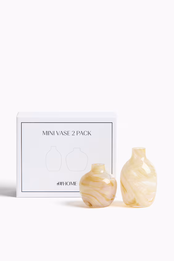 Набор из 2 миниатюрных стеклянных кувшинов