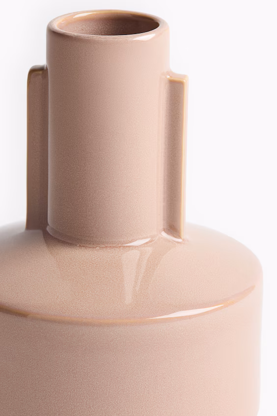 Керамическая ваза глазурованная с реактивным покрытием