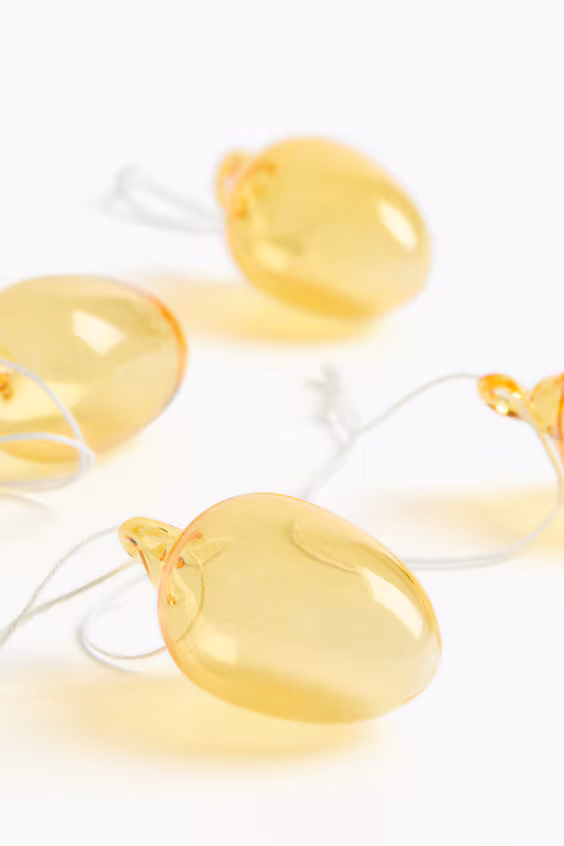 Набор из 6 стеклянных пасхальных украшений