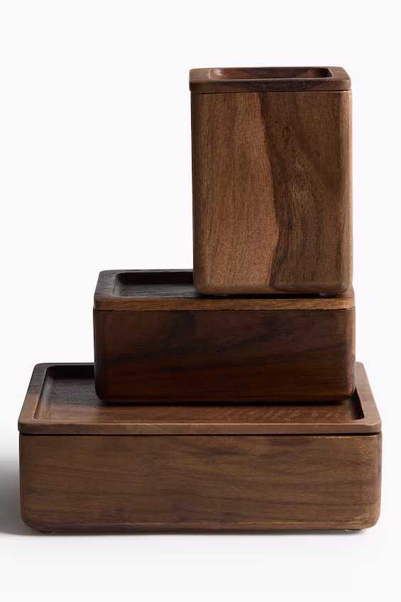 Деревянная коробка для организации